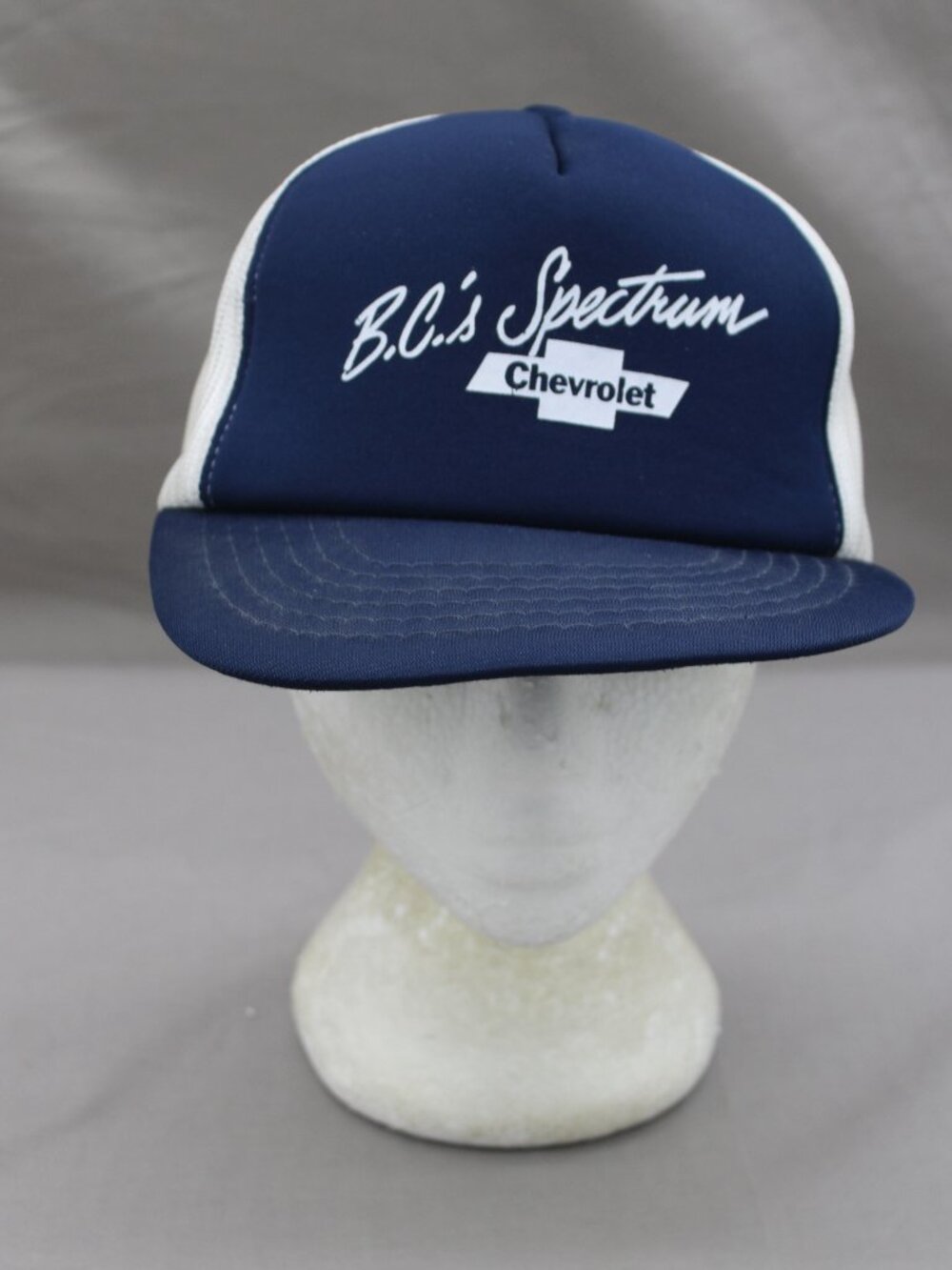Vintage Screened Trucker Hat - BC Spectrum Chevrolet - Adult Snapback